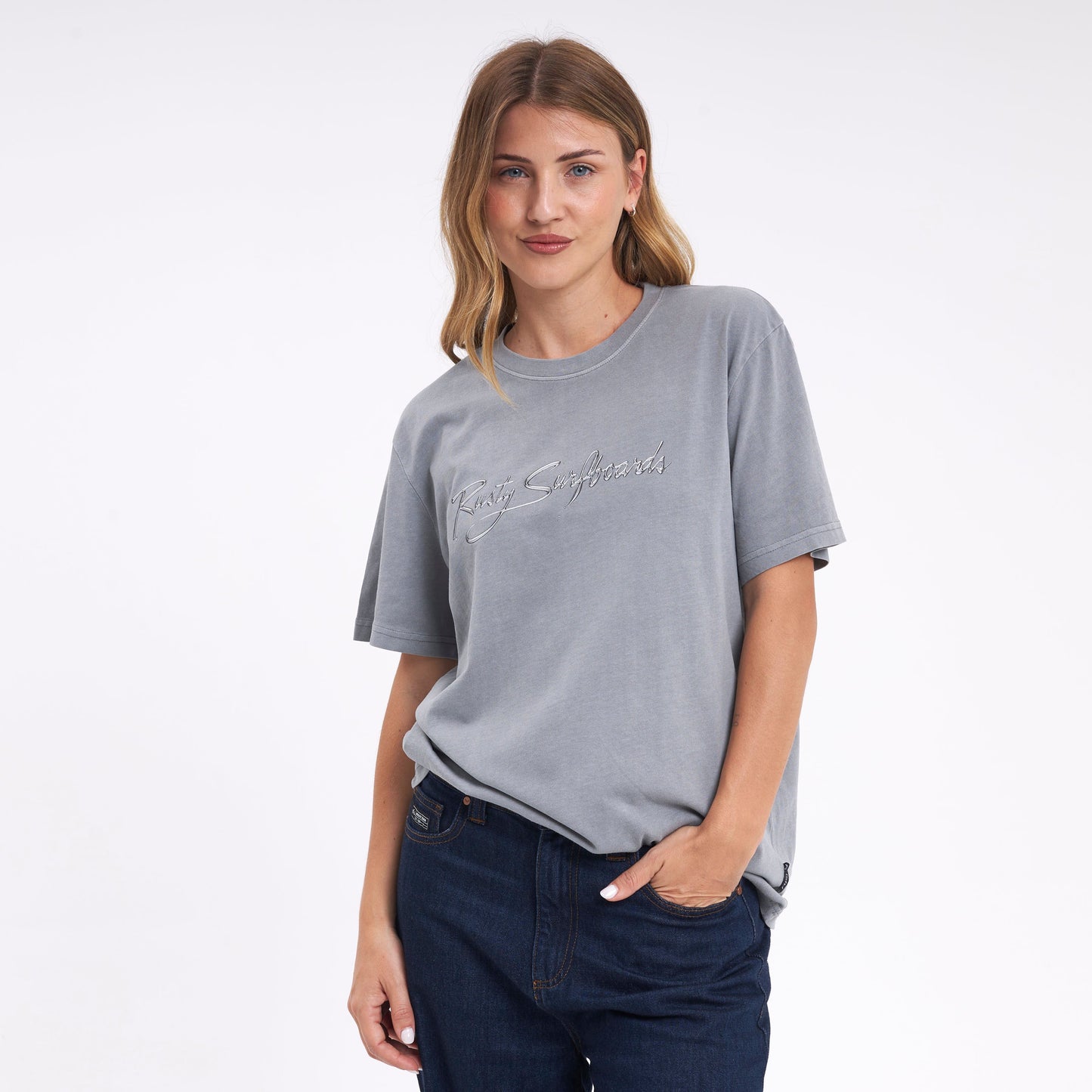 Remera Bright Signature Grey