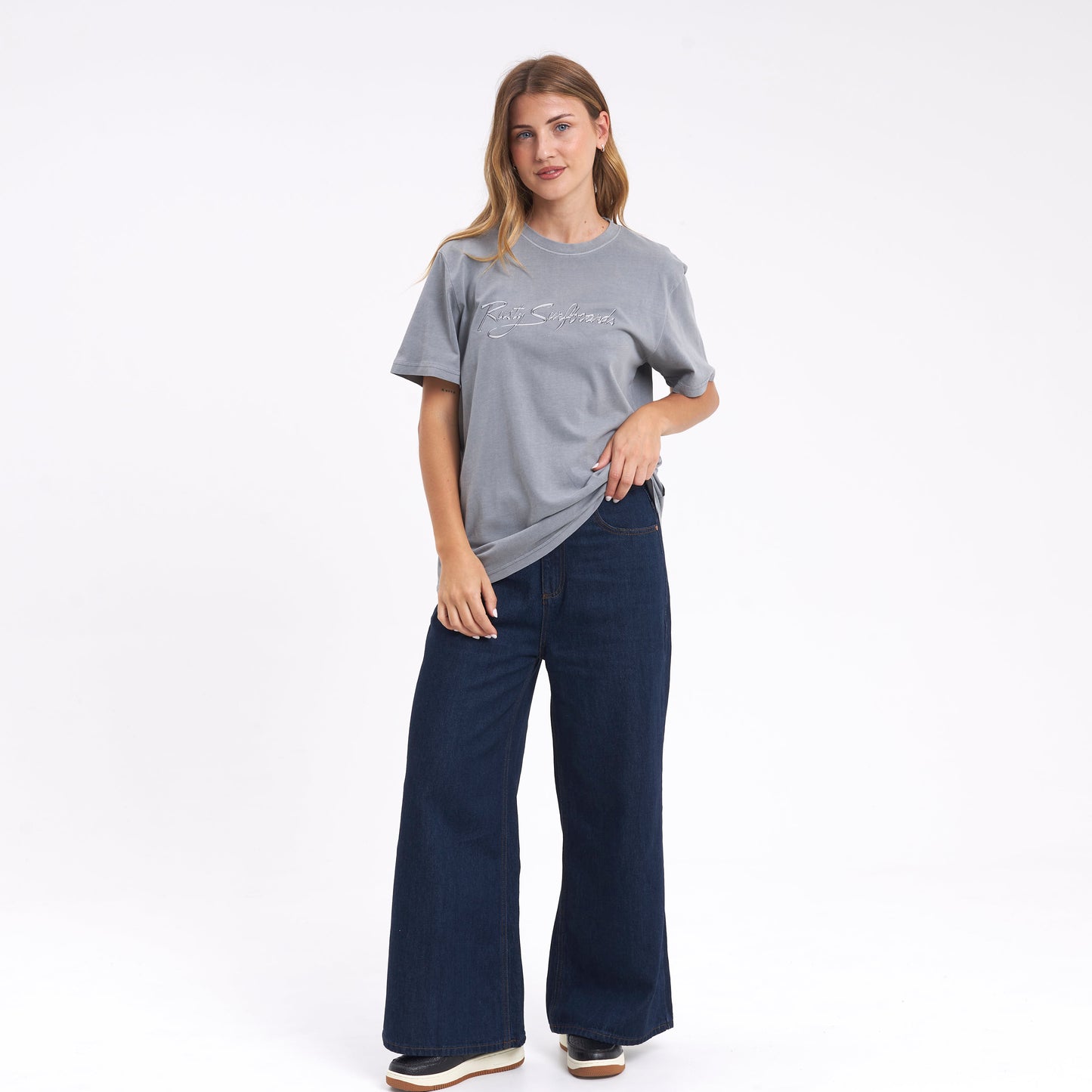 Remera Bright Signature Grey