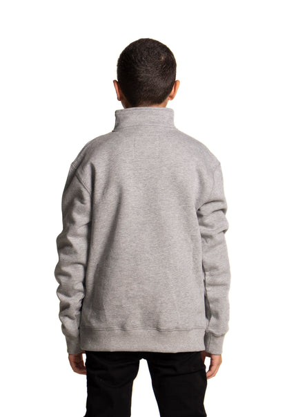 Buzo Glendale 1/4 Zip Junior Gris Melange