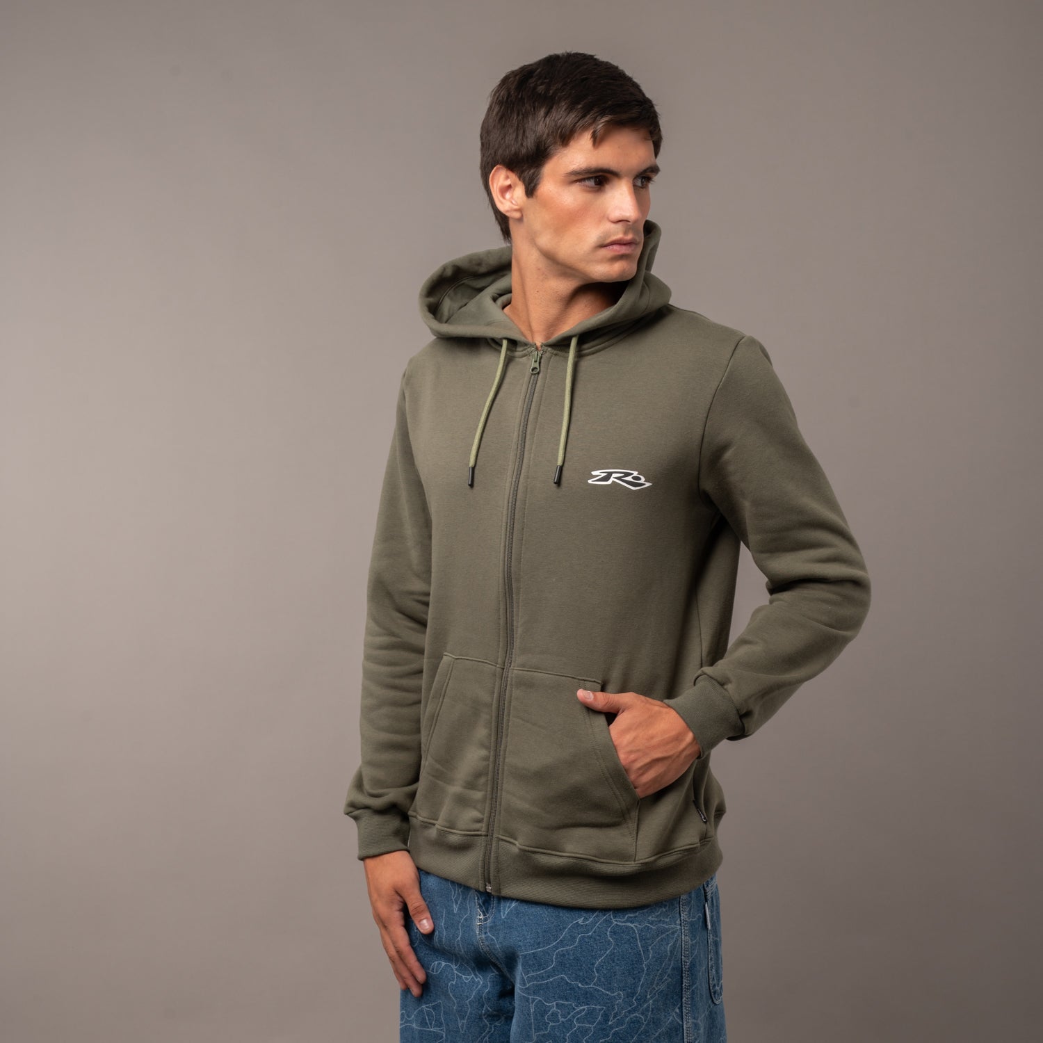 Campera Canguro  Registered Military Green
