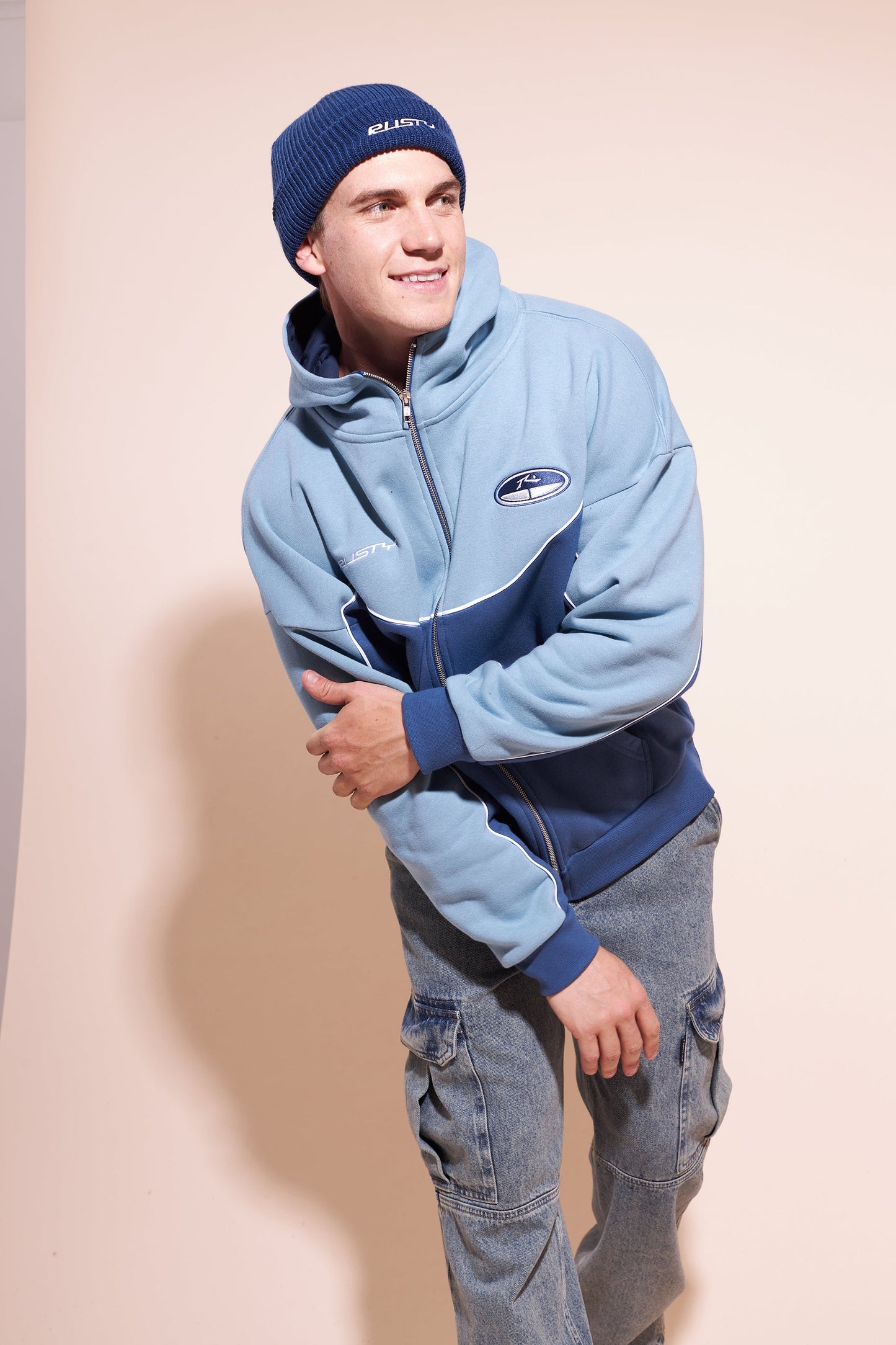 Campera Canguro Sound System Atlantic Blue