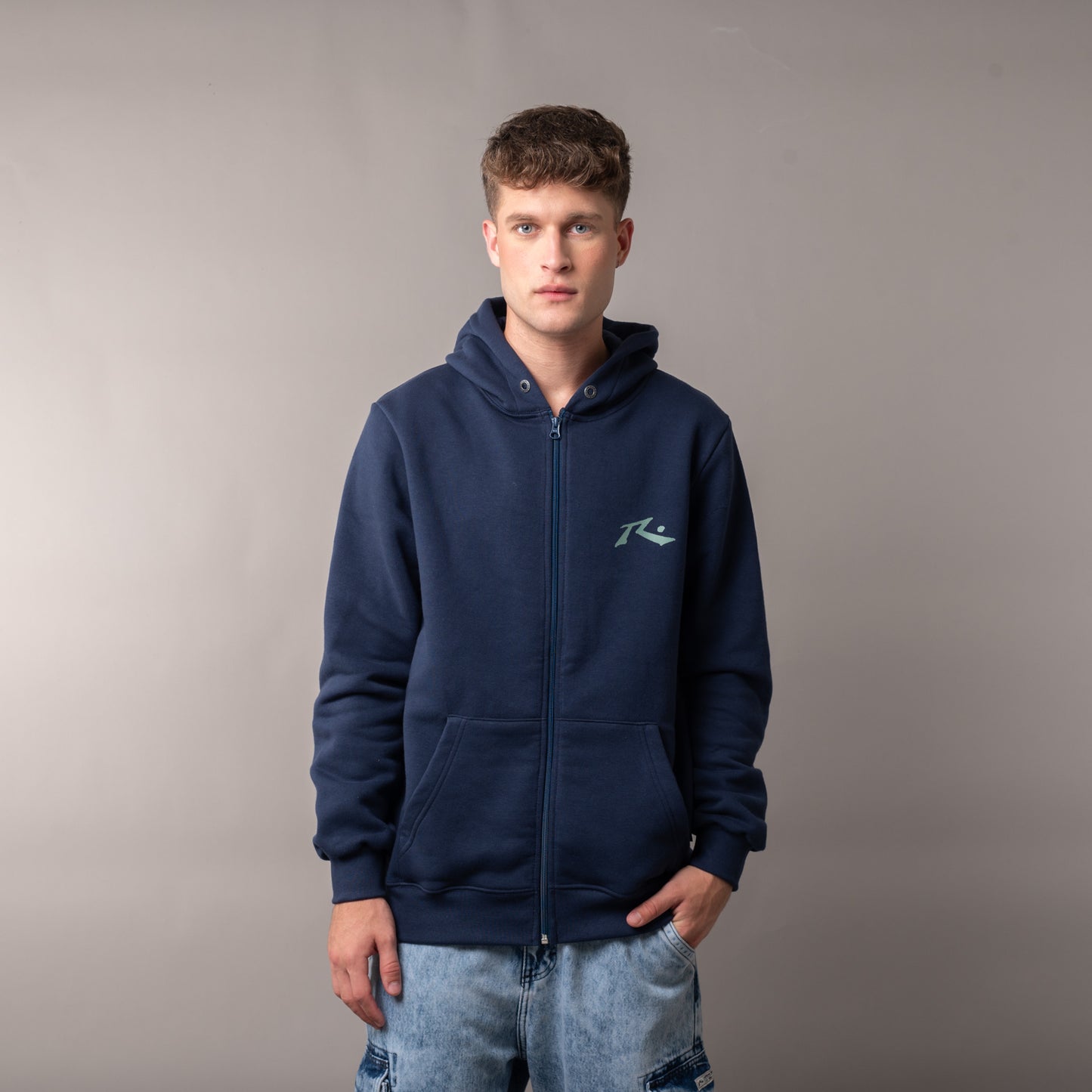 Campera Canguro Competition Navy/Green Gables