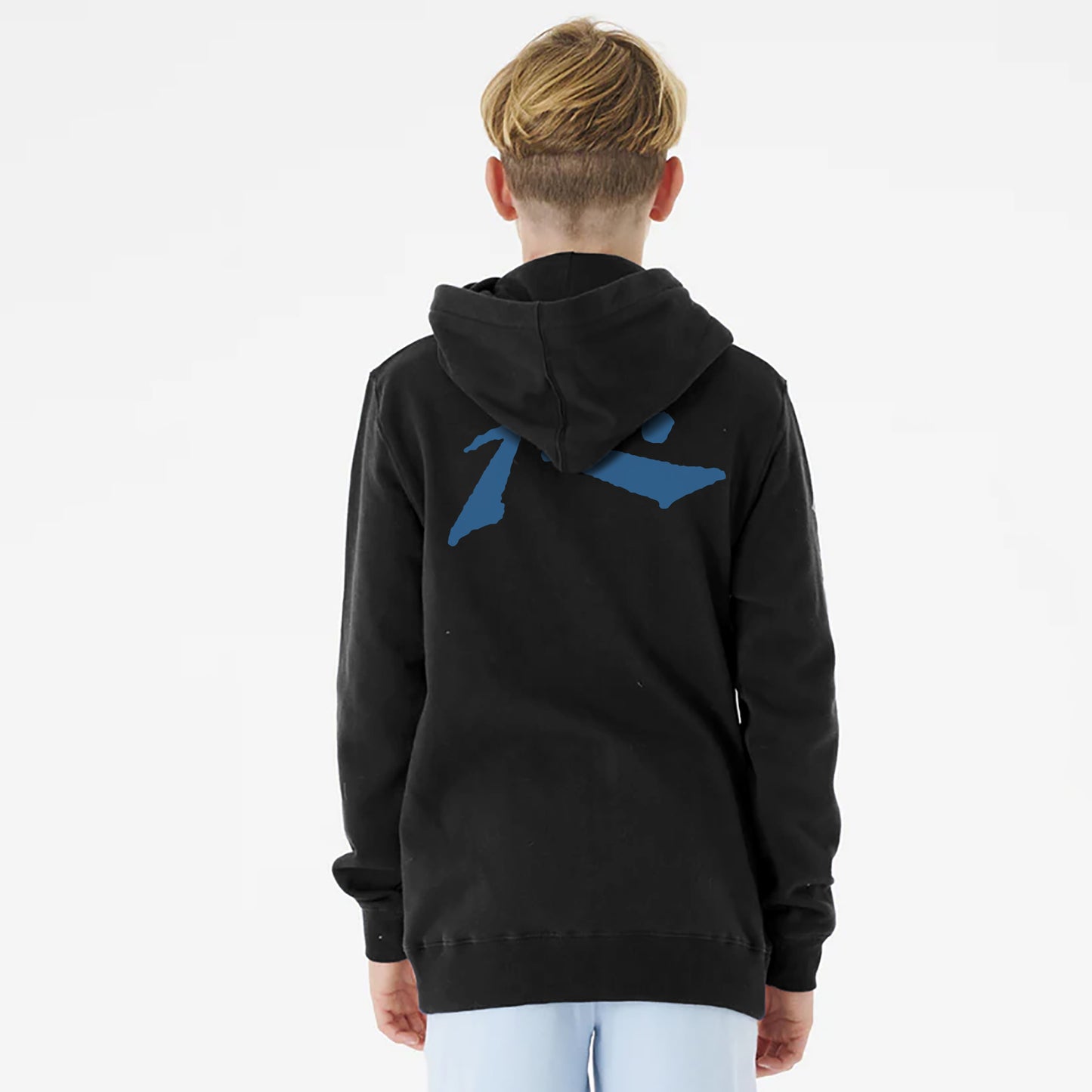 Campera Canguro Rusty Competition Zh Jr Black/Atlantic Blue