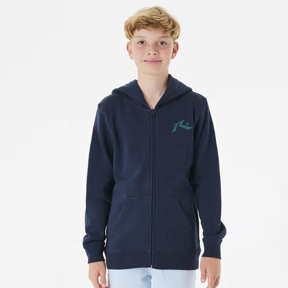 Campera Canguro Rusty Competition Zh Jr Navy/Green Gables