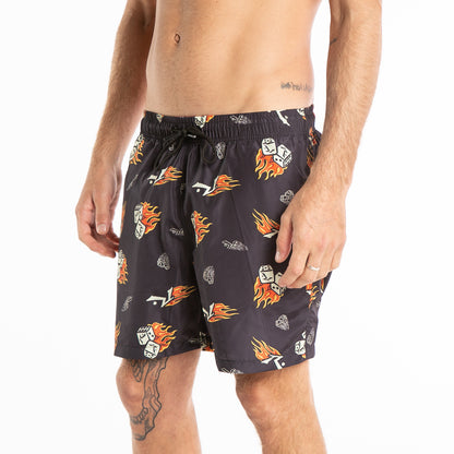 Short Casino Fire Black