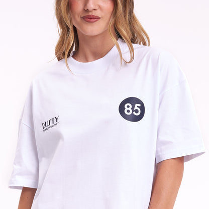 Remera Chixy Crop Boxy Fit White