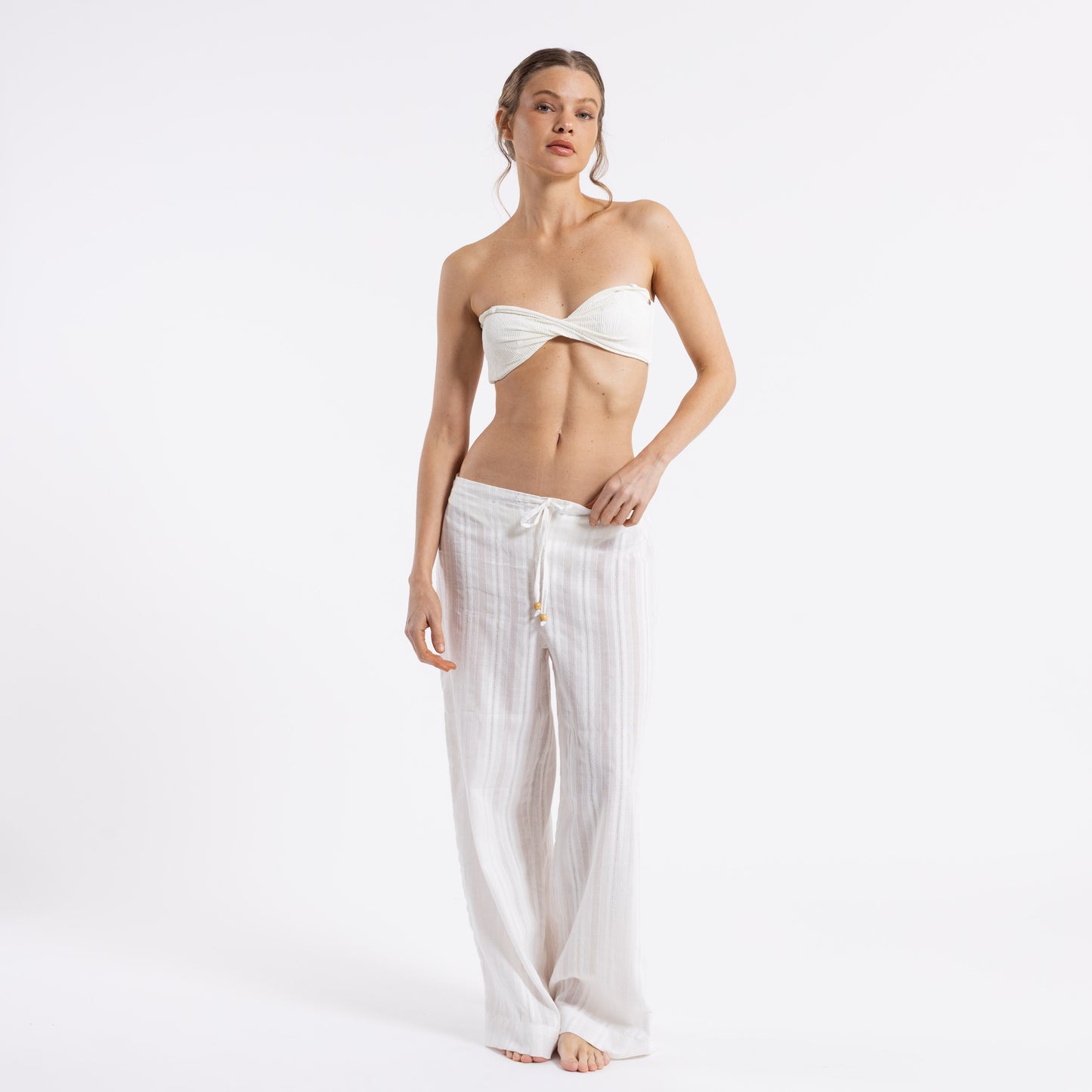 Pantalon Cici Sheer Beach Off White
