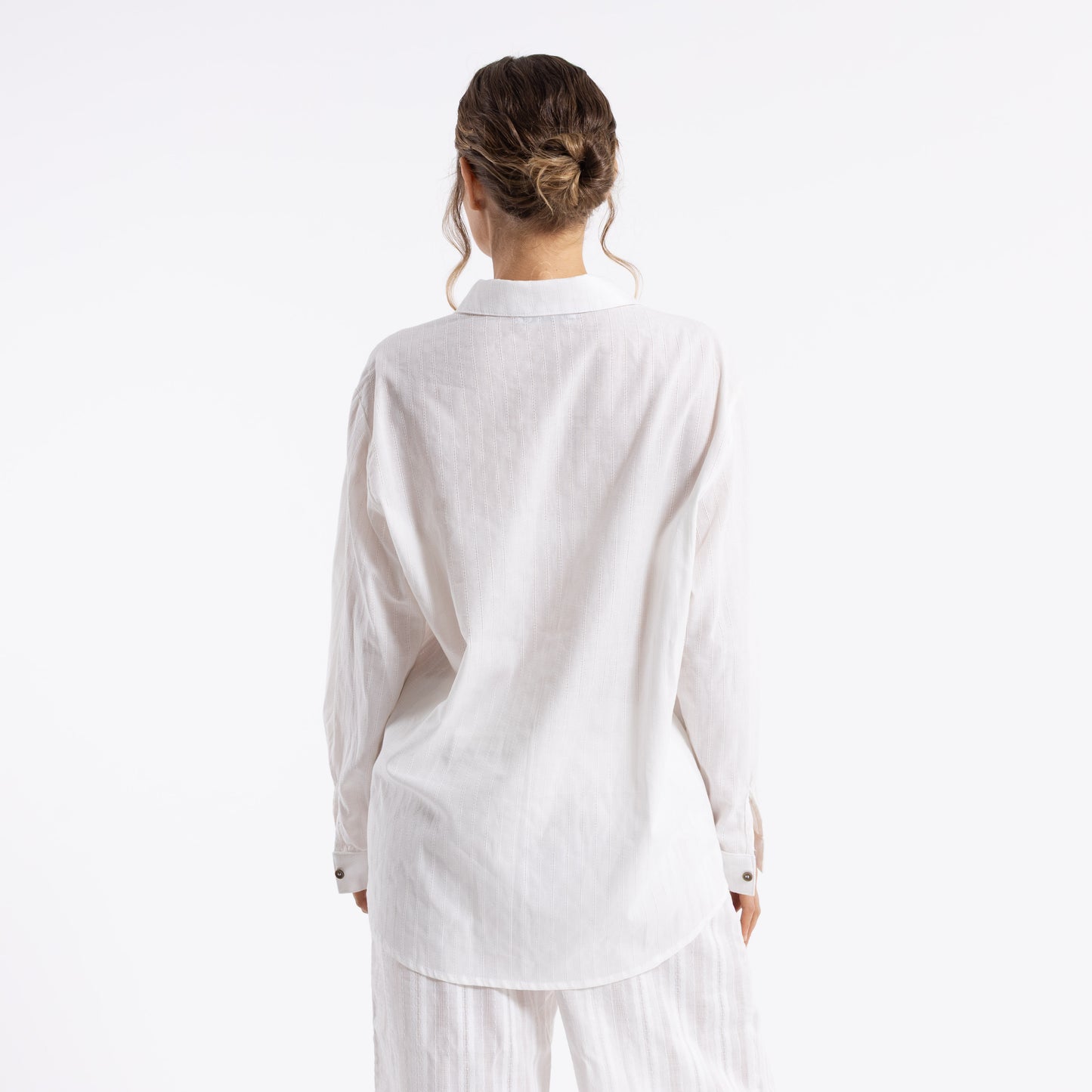 Camisa Cici Sheer Off White