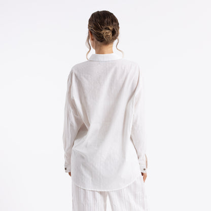 Camisa Cici Sheer Off White