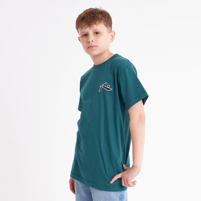 Remera Competition 2.0 Junior Green B/Black
