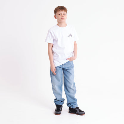 Remera Competition 2.0 Junior White/Grey