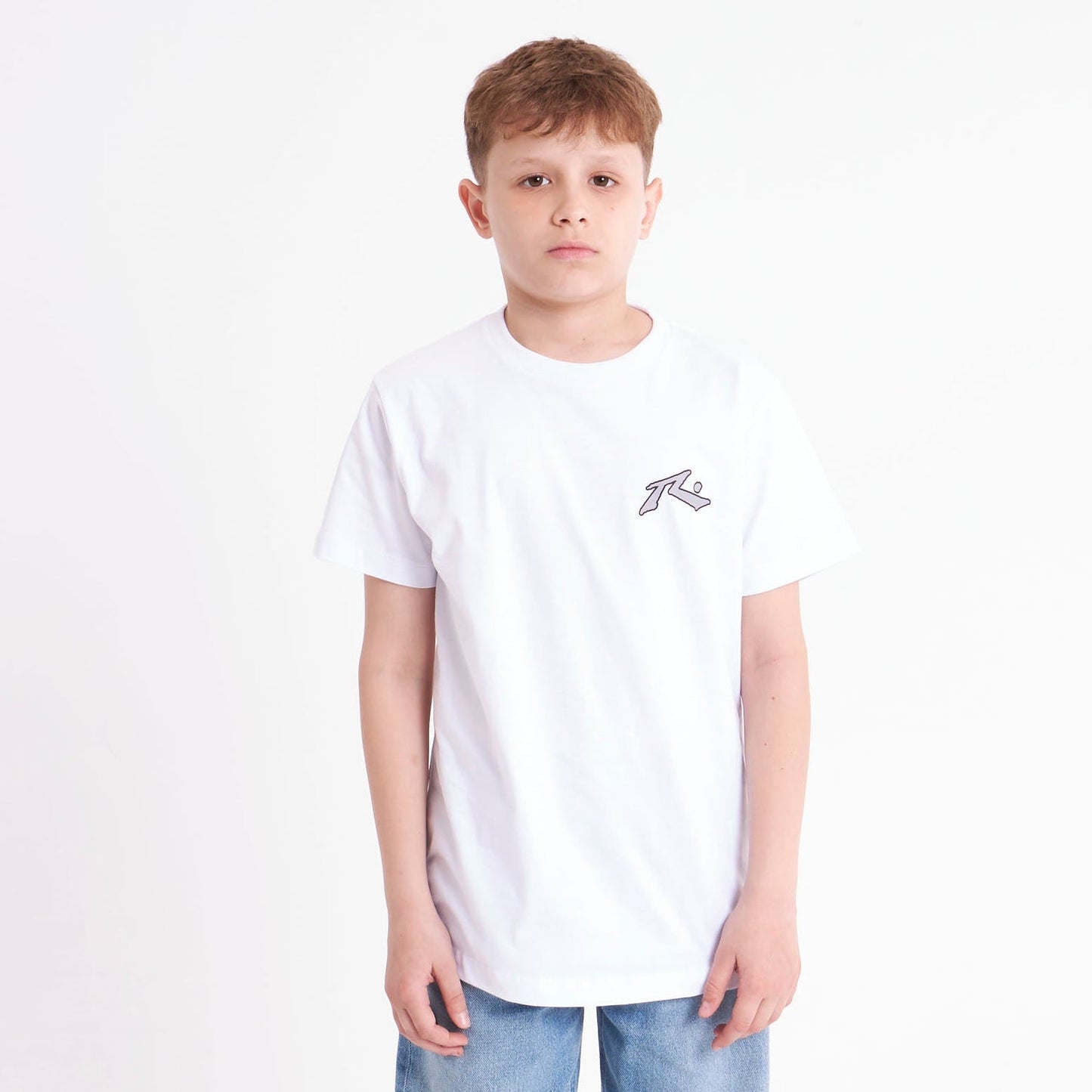 Remera Competition 2.0 Junior White/Grey