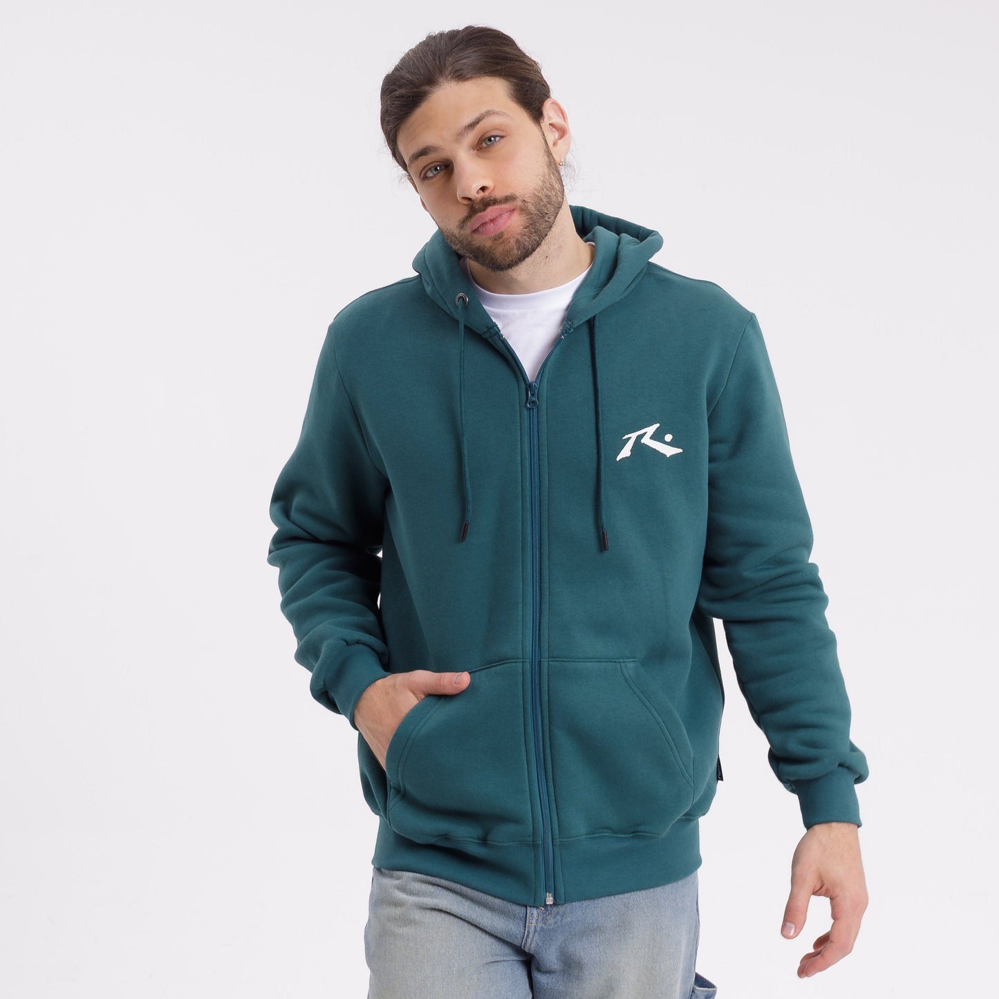 Campera Canguro Competition Green B/Ecru