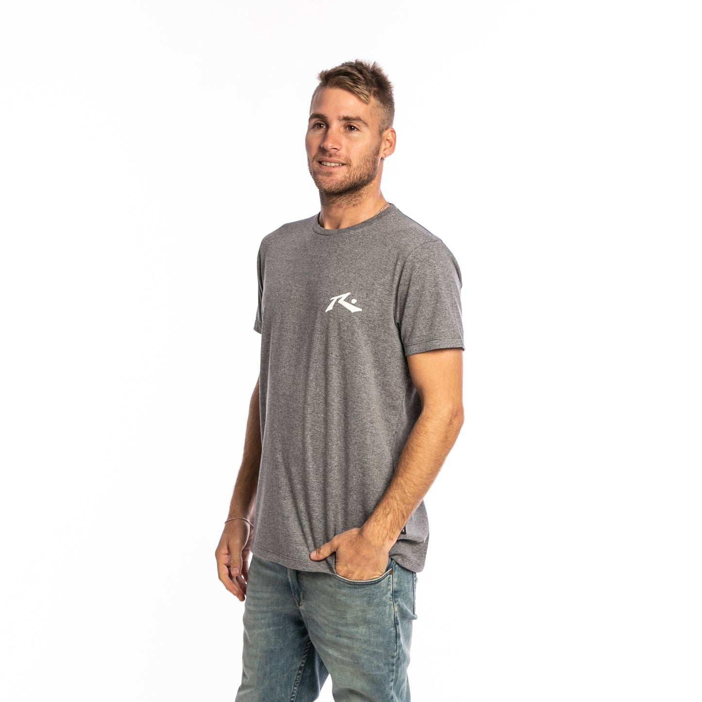 Remera Competition Gris Melange