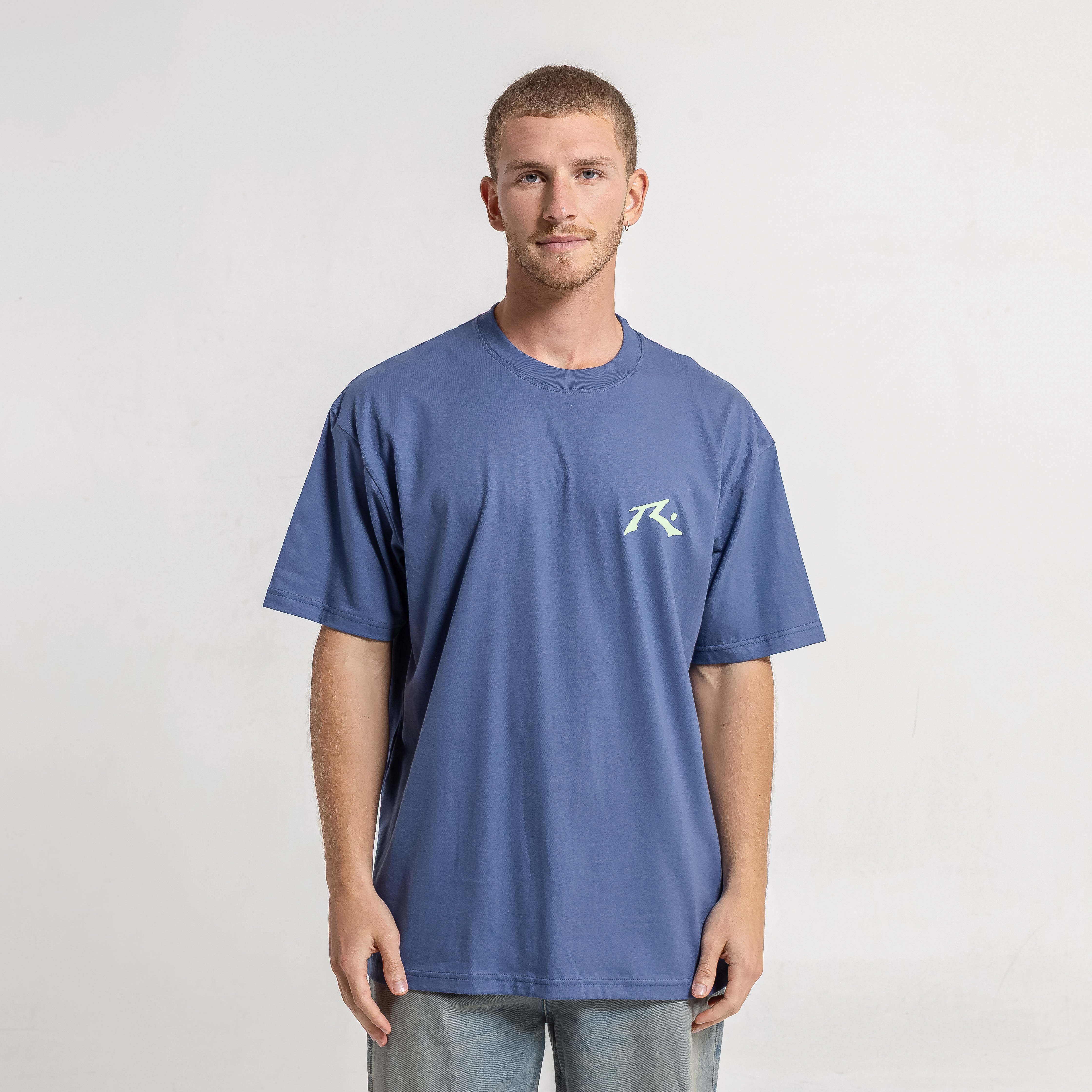 Remera Competition X 2 Denim Blue/Mint