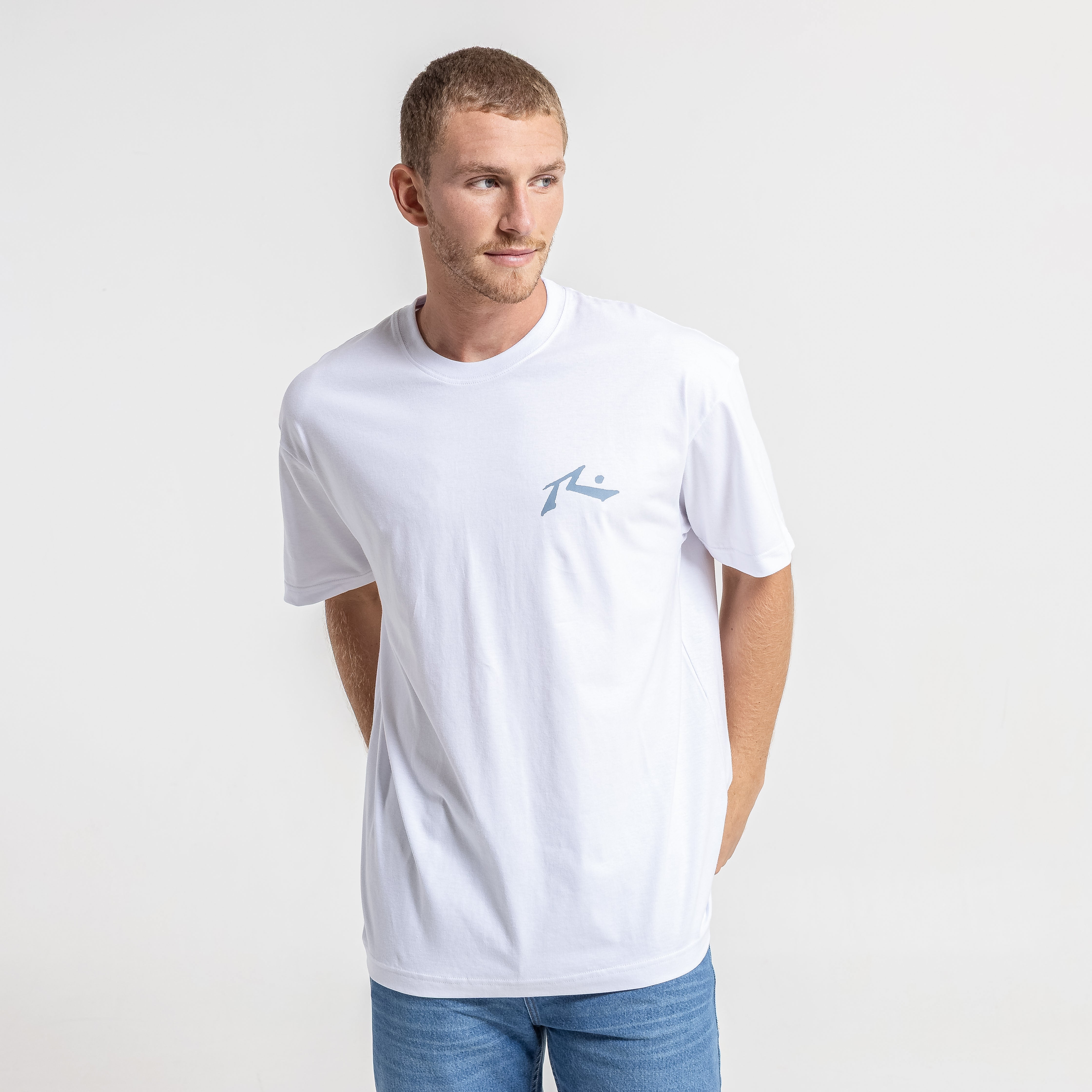 Remera Competition V.2 White/China Blue