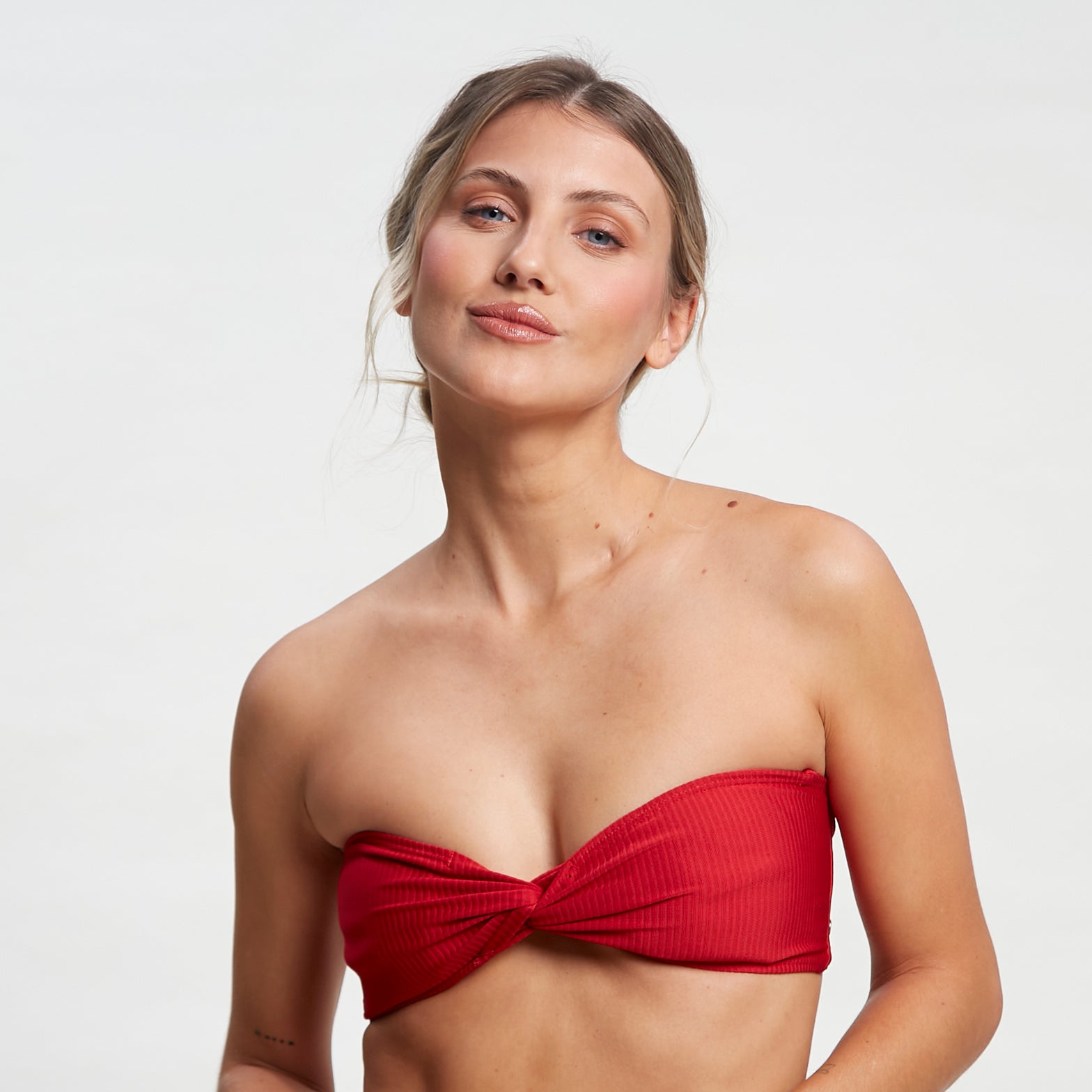 Bikini Alto Connect Twist Bandeau Bik Top Ld Fiesta Red