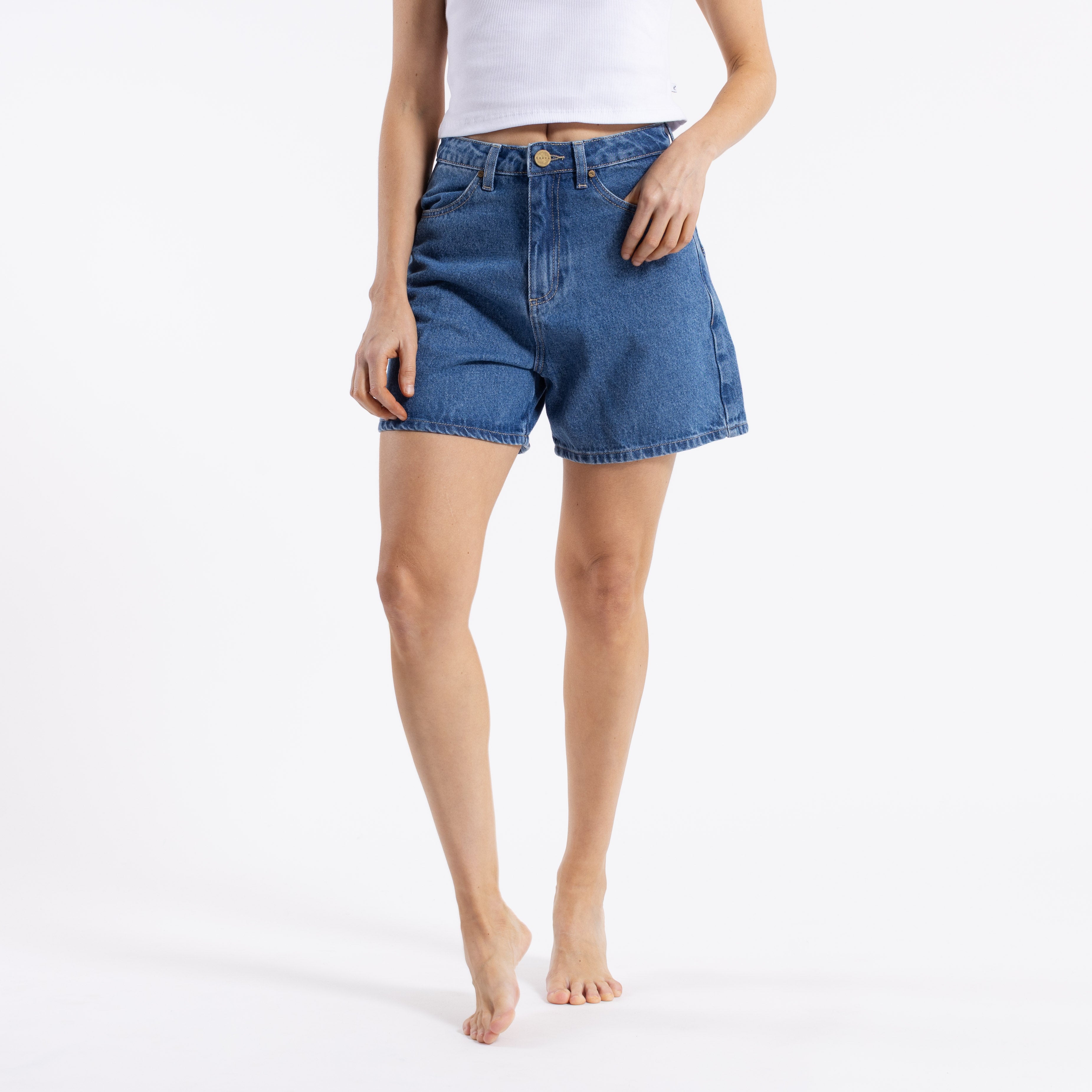 Short Cyprus High Middy Blue