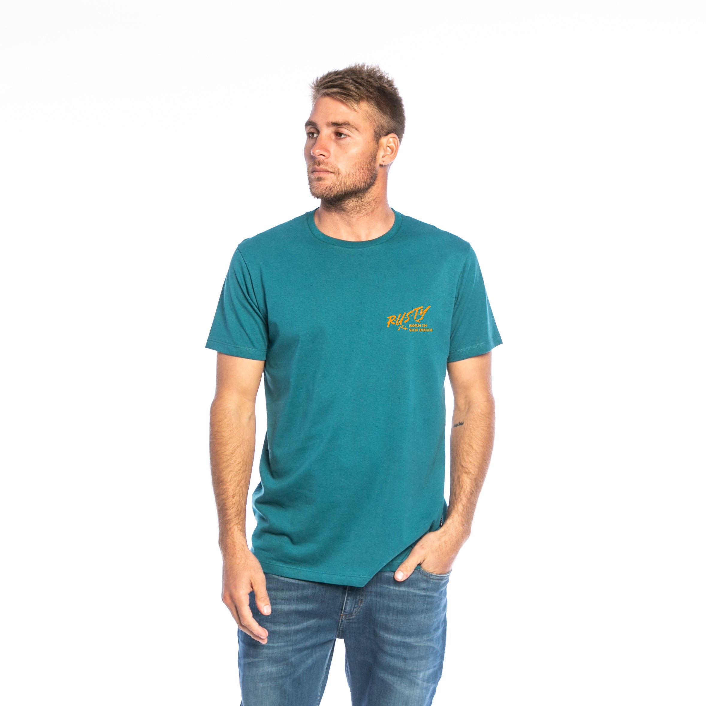 Remera Mc Lettering Deep Teal