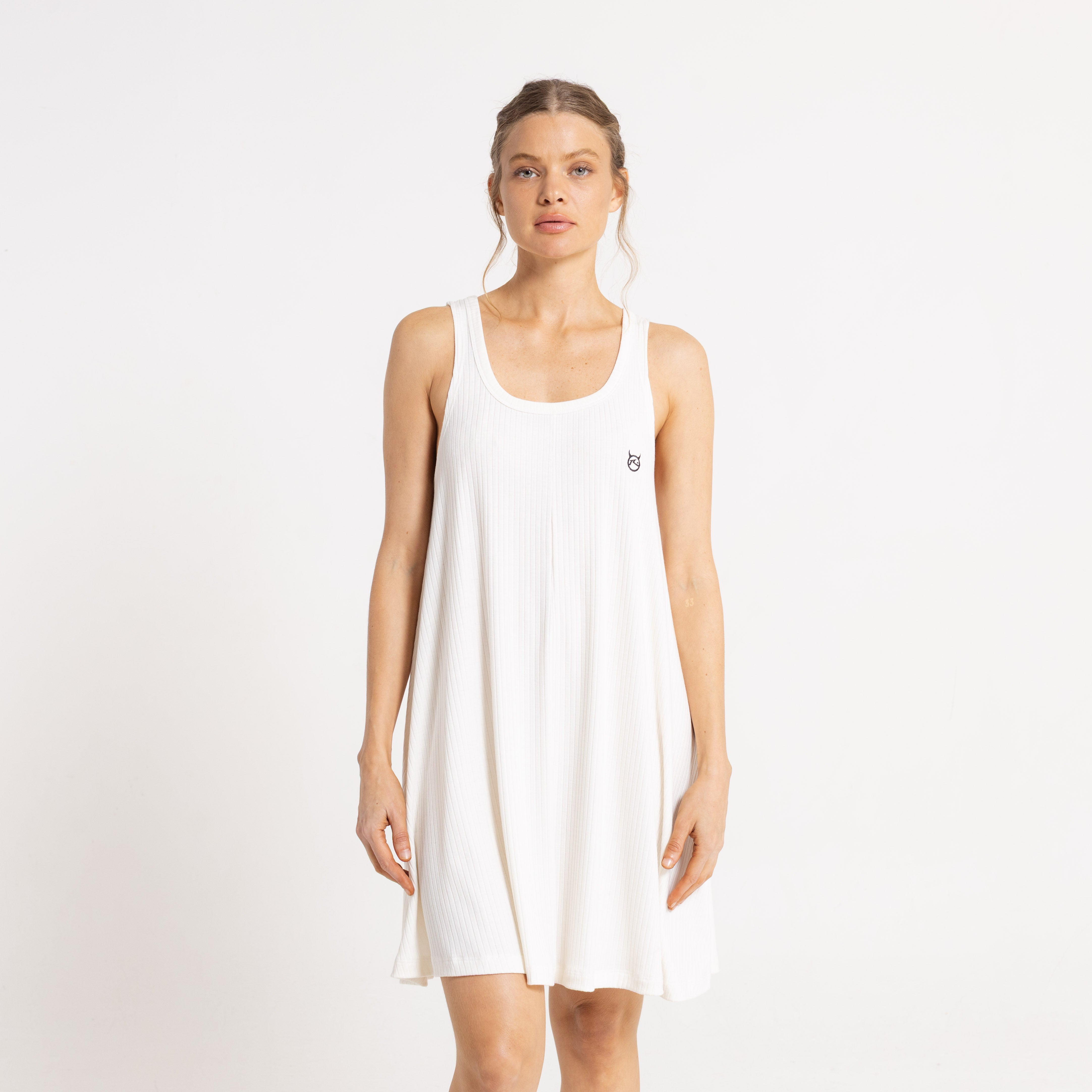 Vestido Devil Rib  Off White