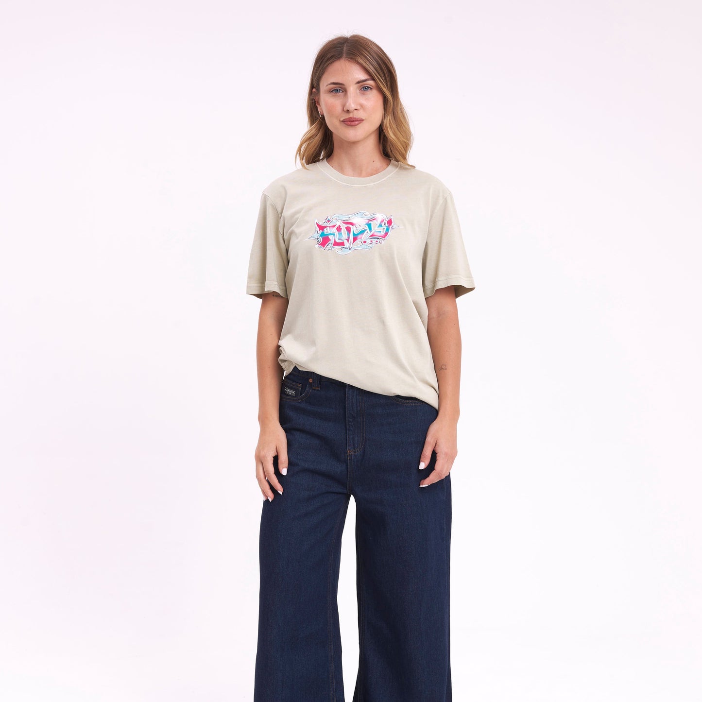 Remera Diamond Flash Ecru