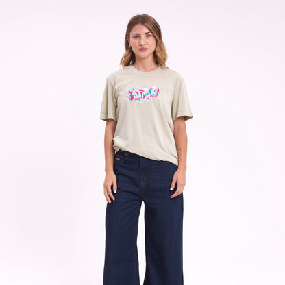 Remera Diamond Flash Ecru