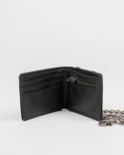 Billetera District Chain Wallet Black