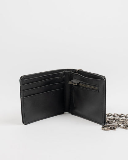 Billetera District Chain Wallet Black