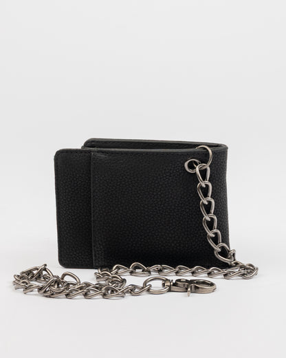 Billetera District Chain Wallet Black