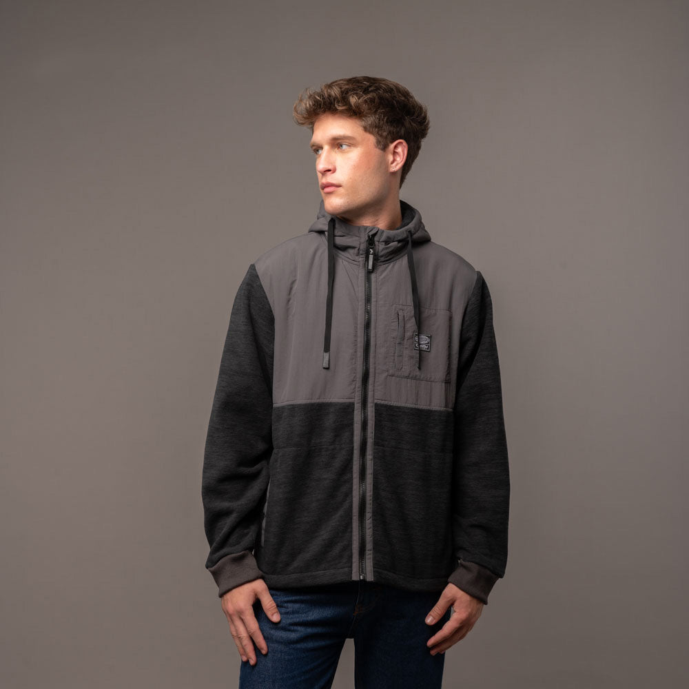 Polar Rusty Domo Fuji Zip Hood Polar Carbon