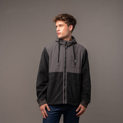 Polar Rusty Domo Fuji Zip Hood Polar Carbon