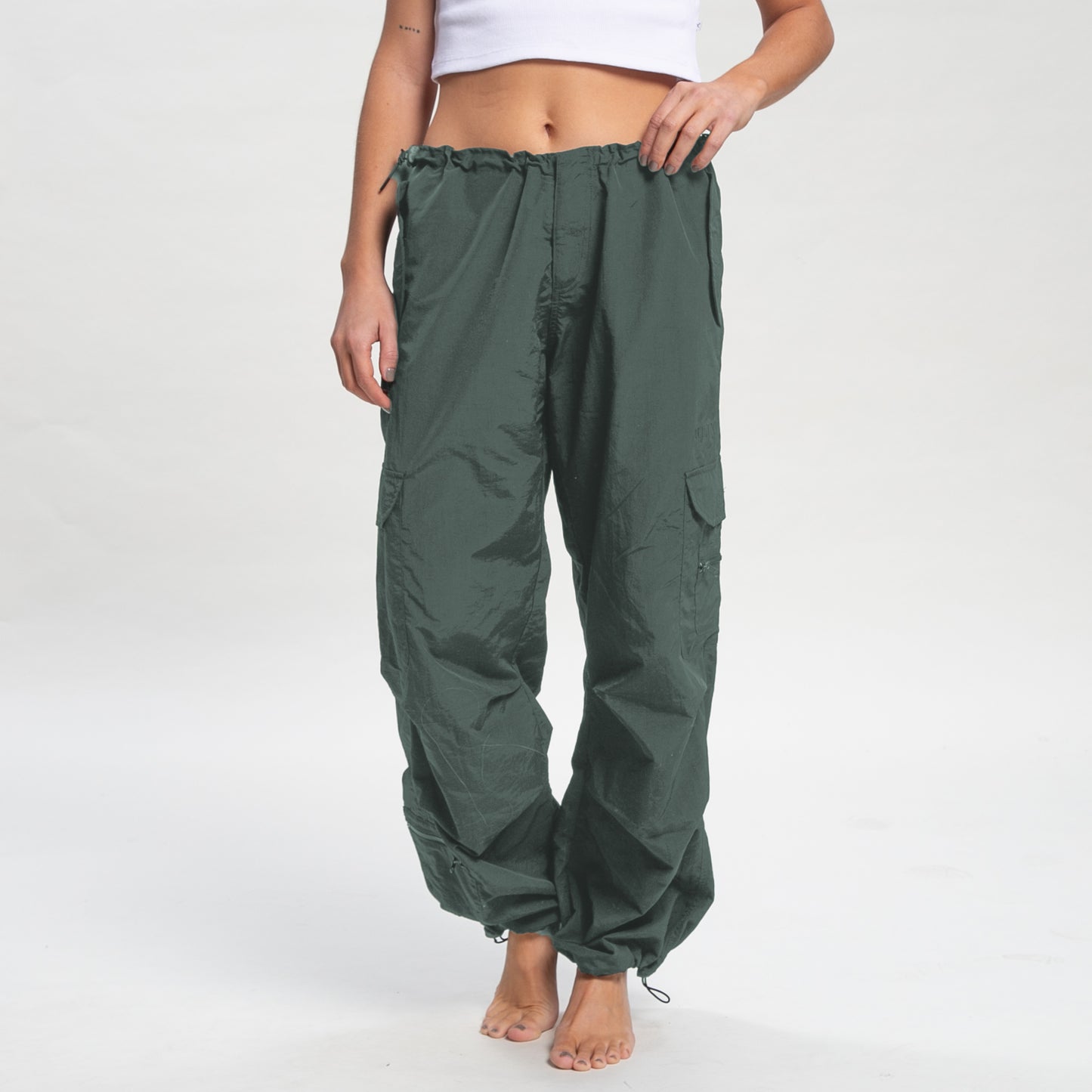 Pantalon Rusty Double Trouble Parachute Pant Ld Dark Forest