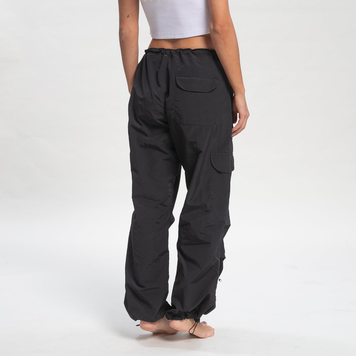 Pantalon Rusty Double Trouble Parachute Pant Ld Black