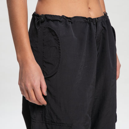 Pantalon Rusty Double Trouble Parachute Pant Ld Black