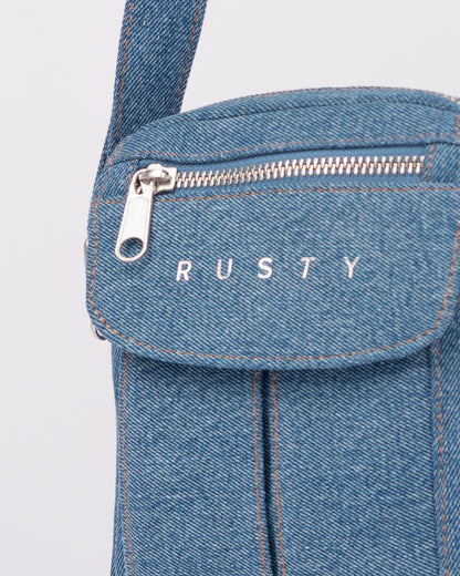 Bolso Dusk Denim Crossbody Bag Middy Blue