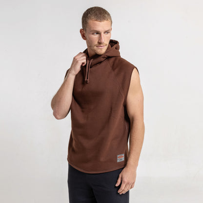 Musculosa Essential Sleeveless Hoodie Pinecone