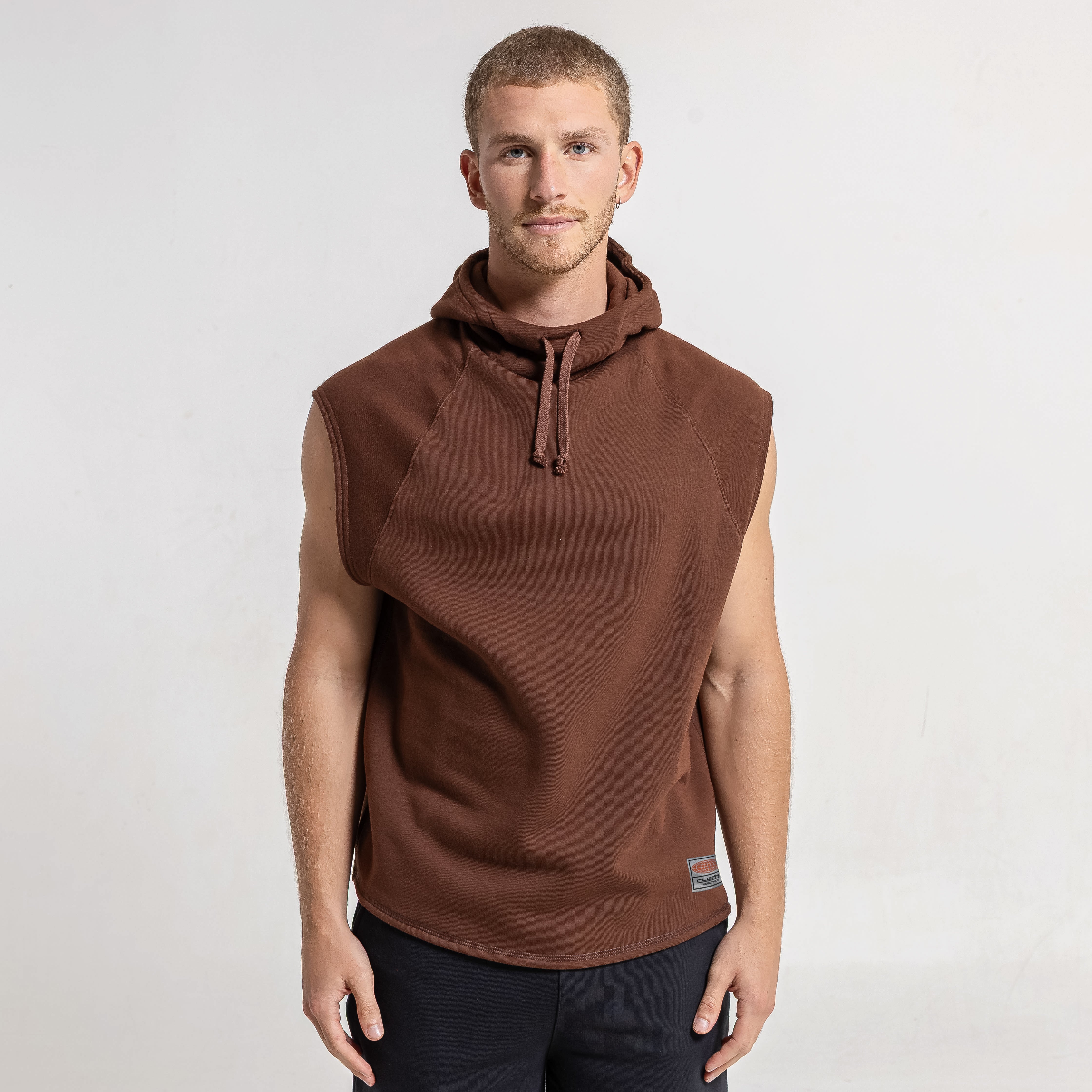 Musculosa Essential Sleeveless Hoodie Pinecone