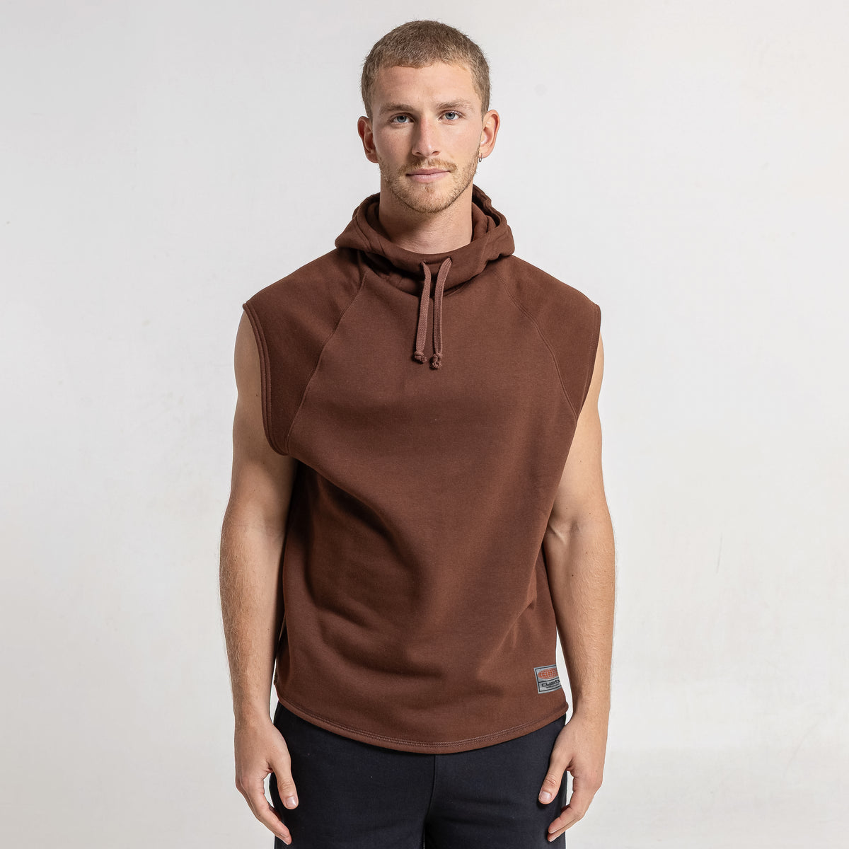 Musculosa Essential Sleeveless Hoodie Pinecone