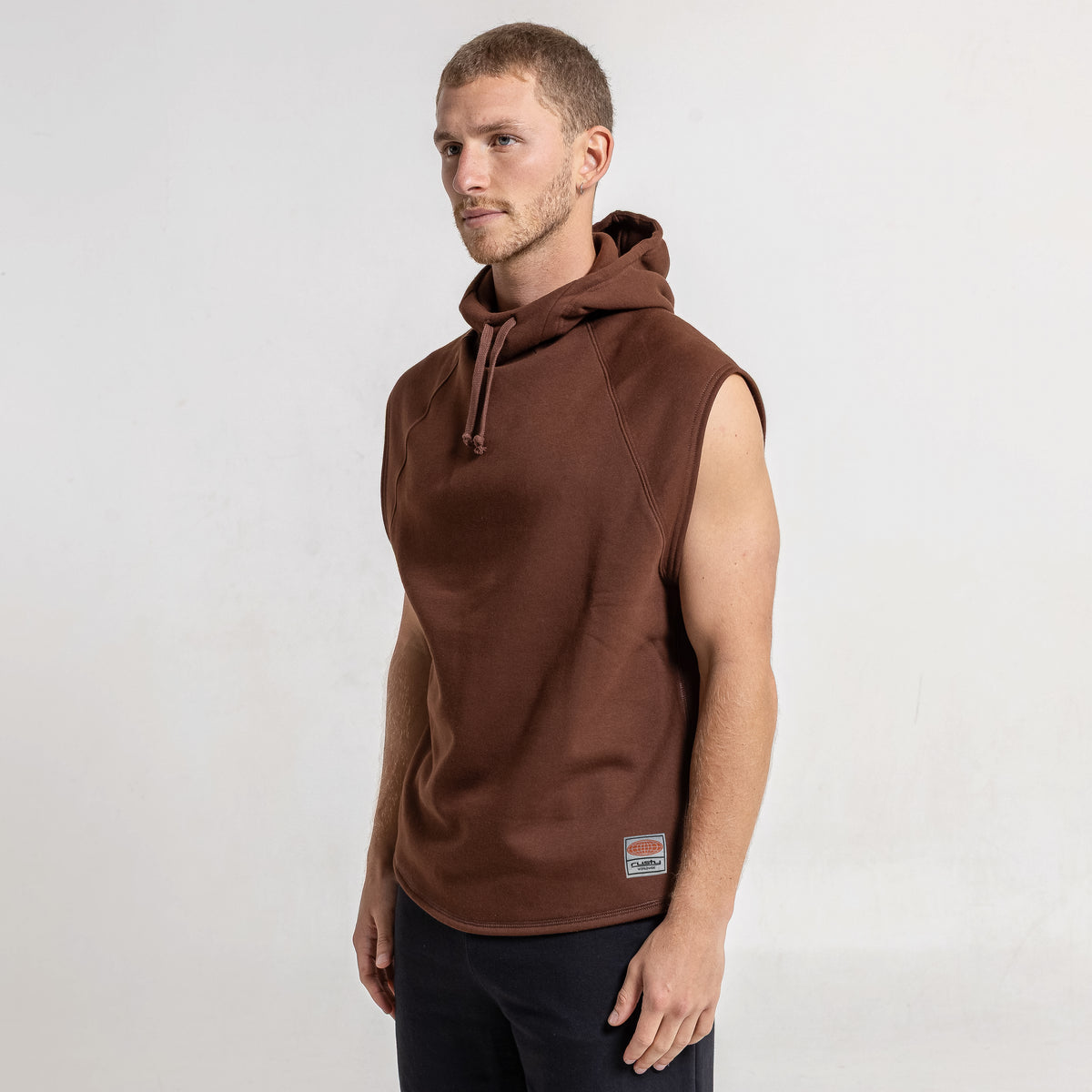 Musculosa Essential Sleeveless Hoodie Pinecone