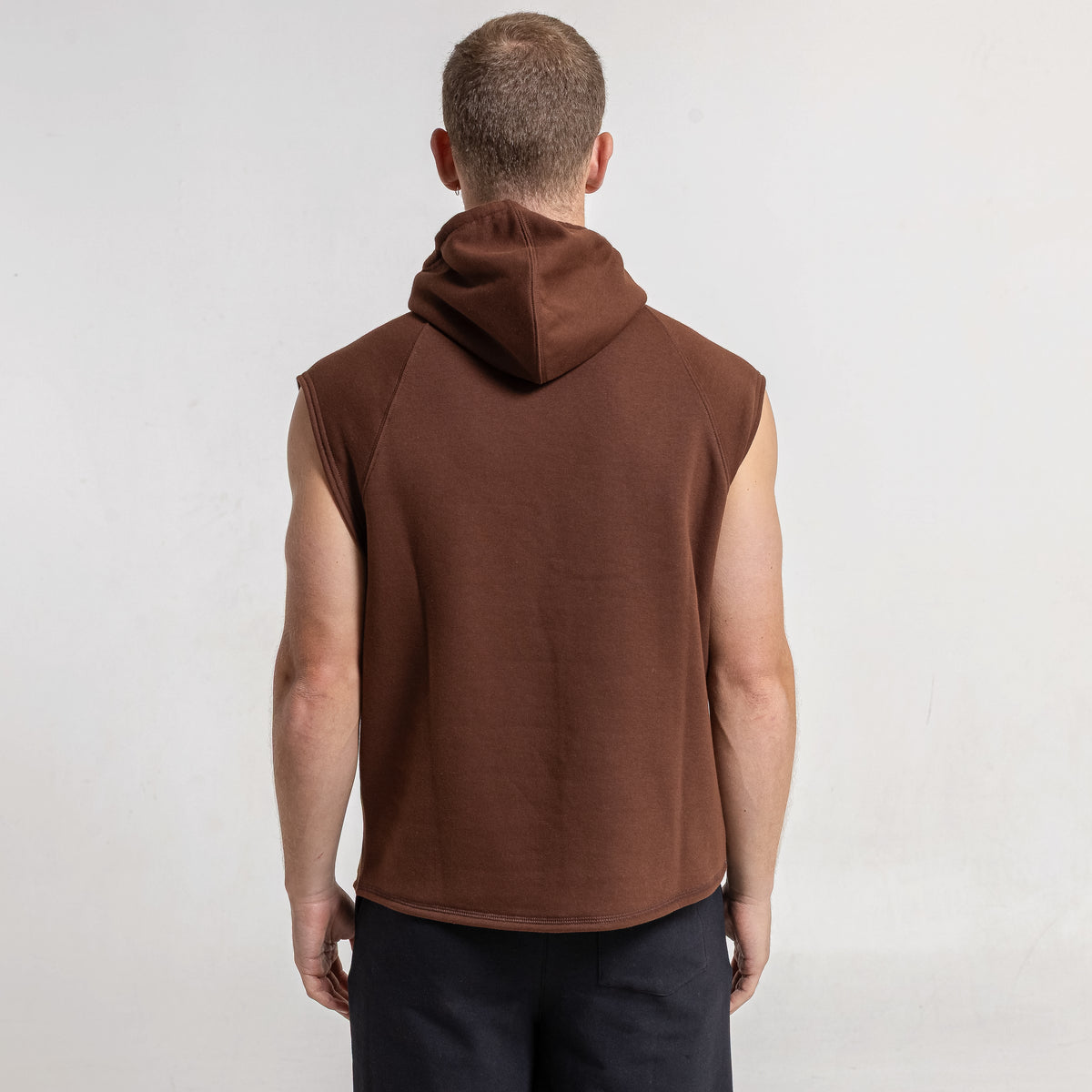 Musculosa Essential Sleeveless Hoodie Pinecone