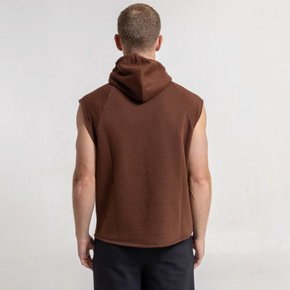 Musculosa Essential Sleeveless Hoodie Pinecone