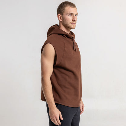 Musculosa Essential Sleeveless Hoodie Pinecone