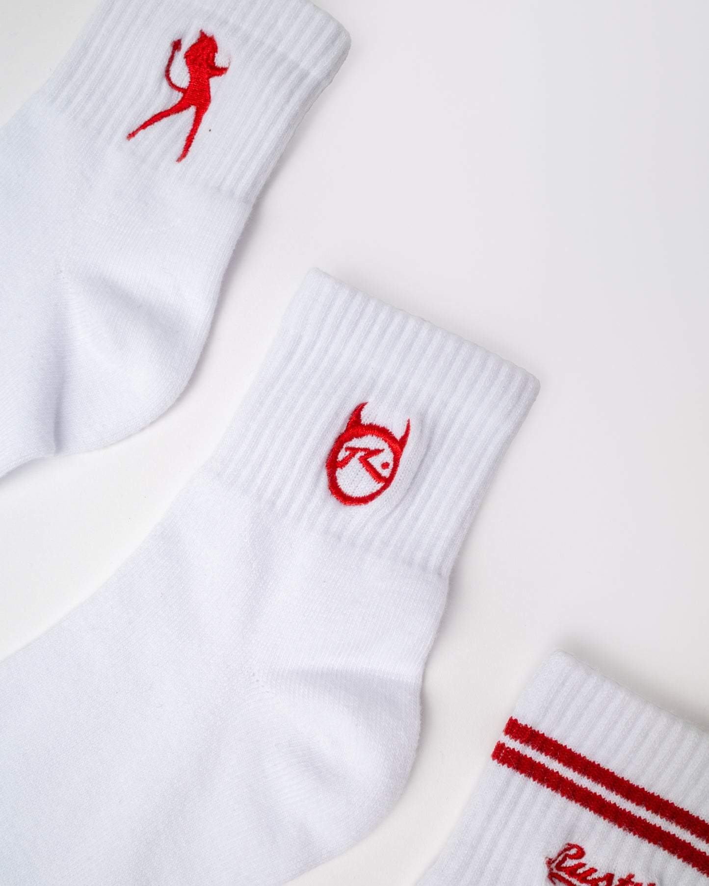 Medias Fancy Day 3-Sock Pack White