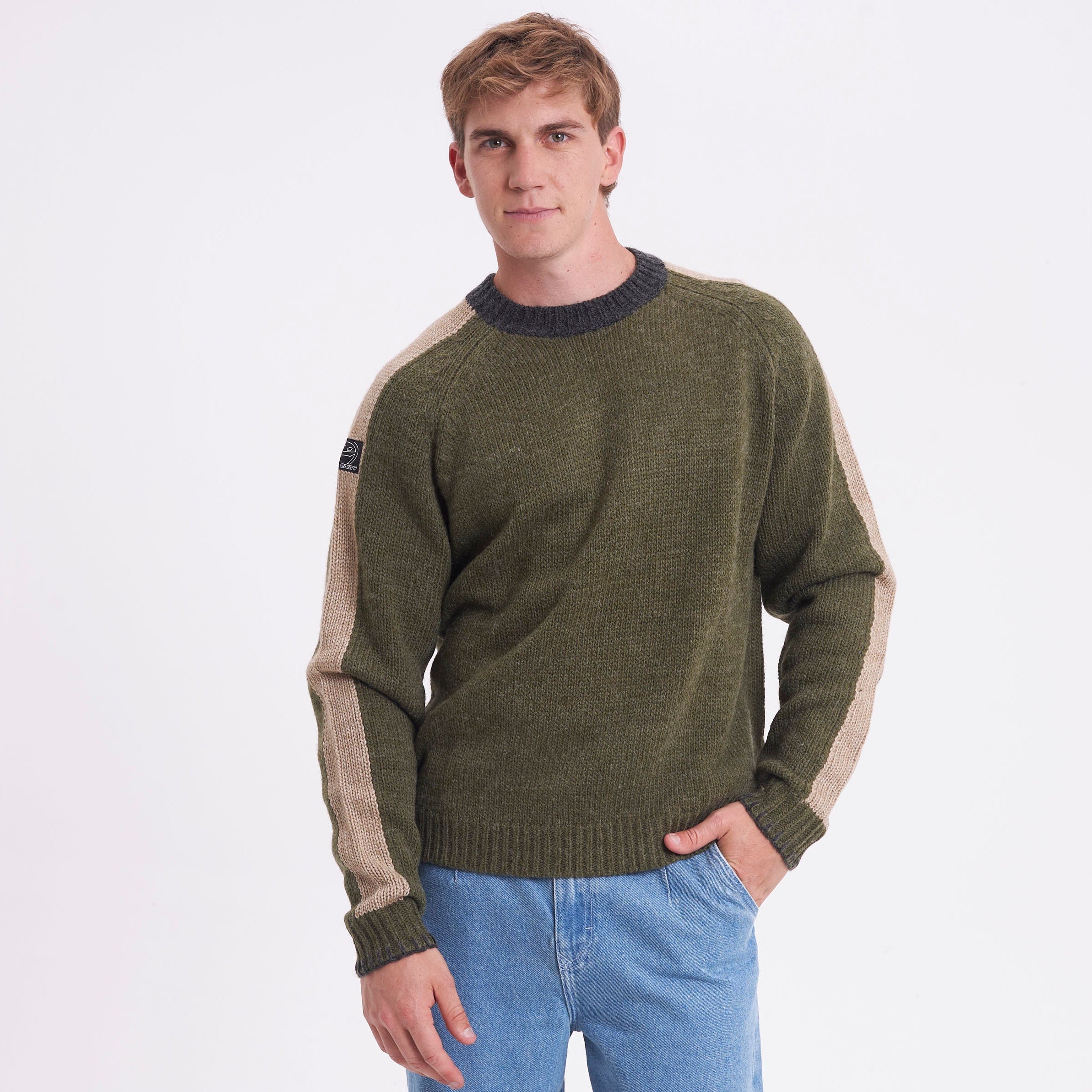 Sweater Fishermans Boxy Shadow Army