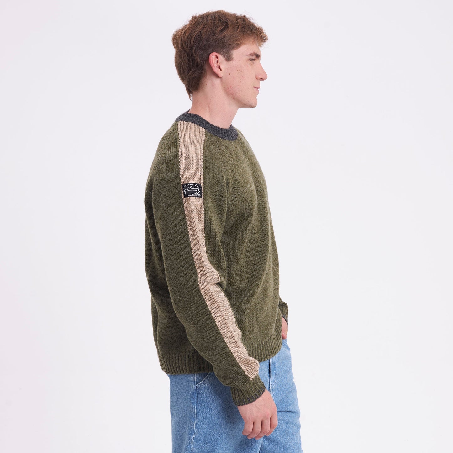 Sweater Fishermans Boxy Shadow Army