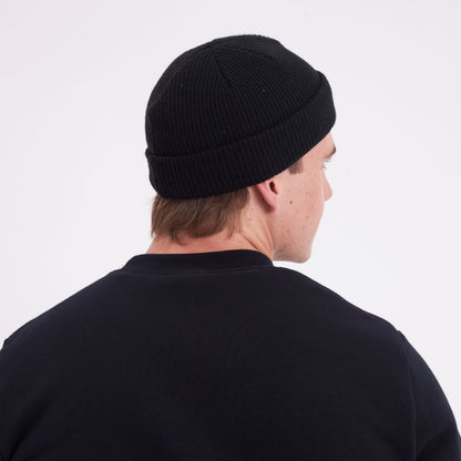 Gorro Lana Fisherman Black