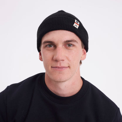 Gorro Lana Fisherman Black
