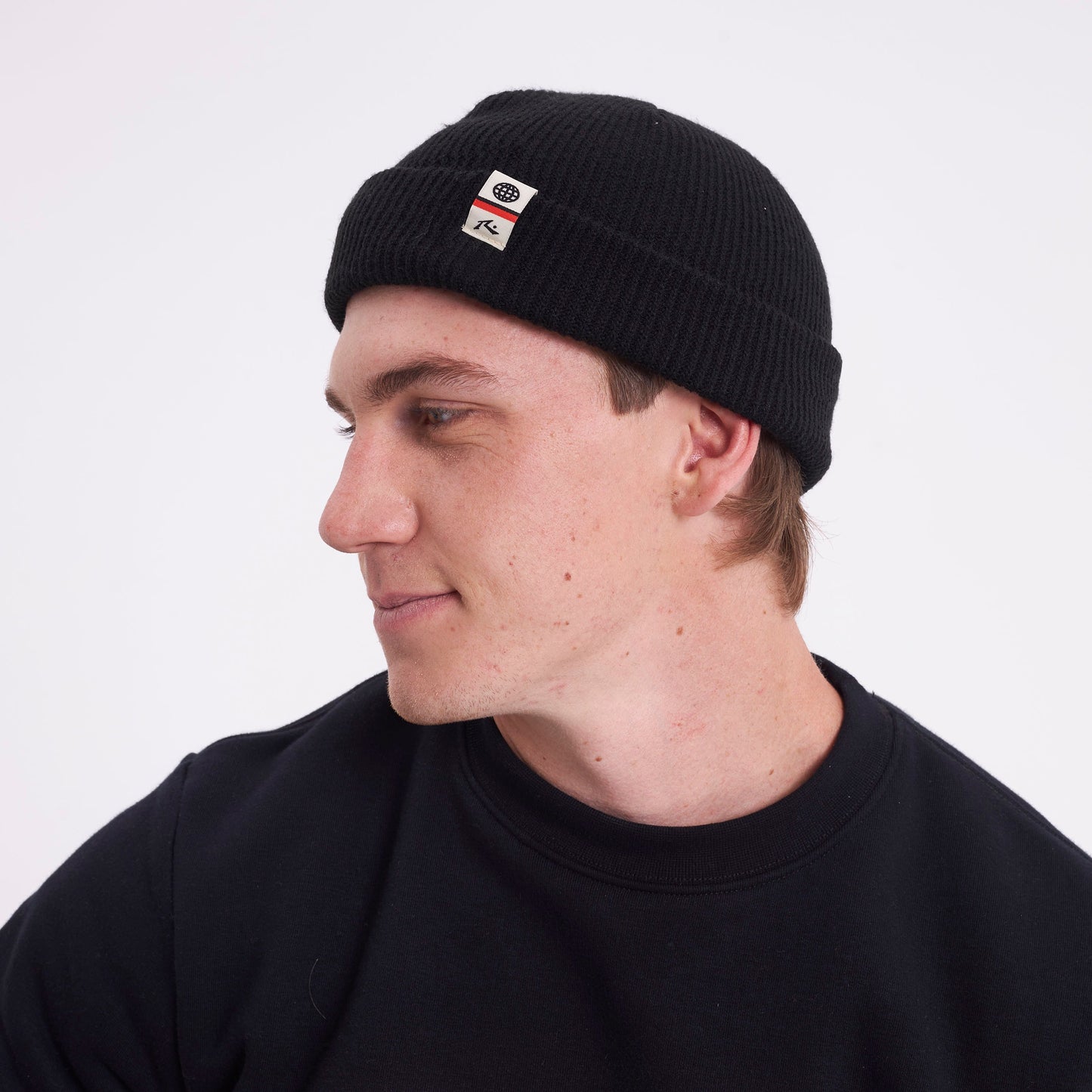 Gorro Lana Fisherman Black