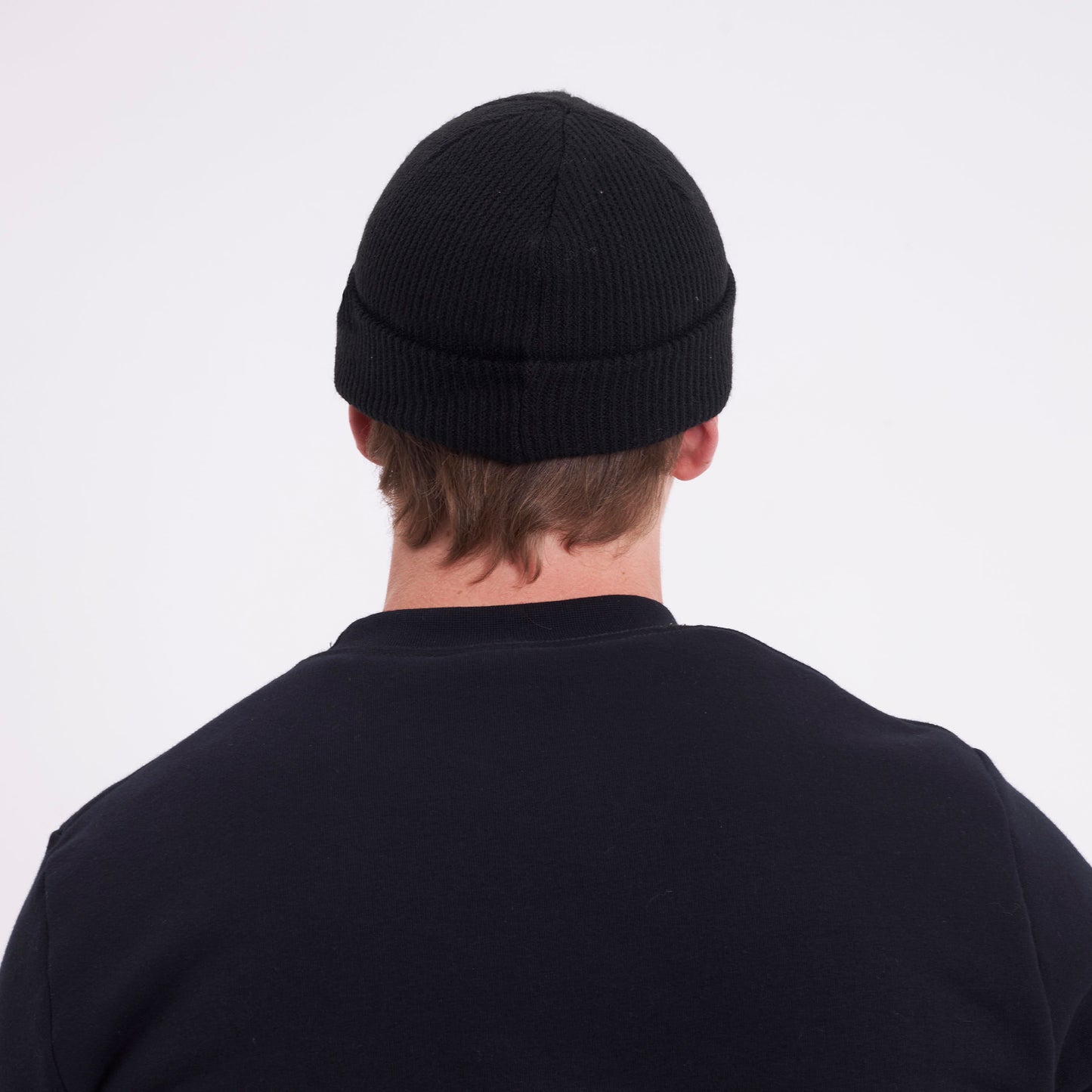 Gorro Lana Fisherman Black