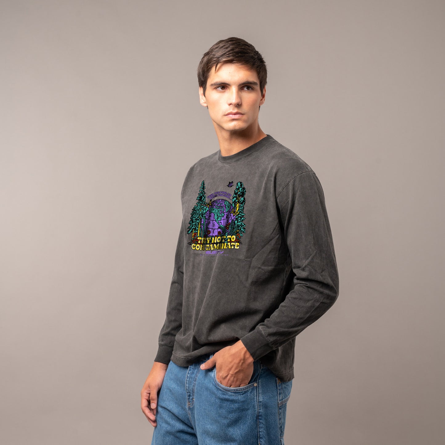 Remera Fosters Ls Process Black
